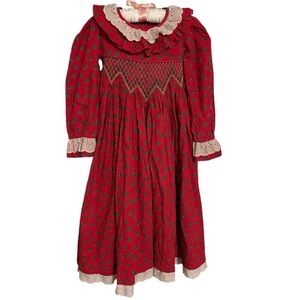 Handmade Christmas Dress for Toddler Girl